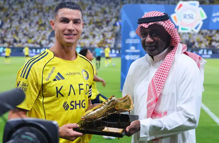 Криштиану Роналду во второй раз подряд получил «Золотую бутсу» Саудовской Аравии